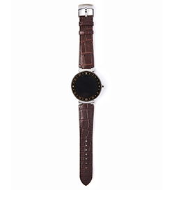 Louis Vuitton Tambour Horizon TN9347 Watch, Steel/Alligator, DB, B, 3*